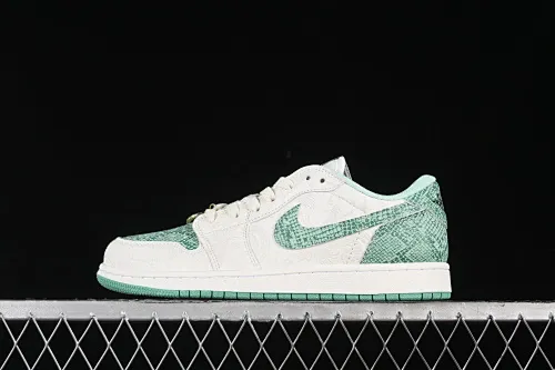 All Categories Air Jordan Jordan Series Basketball Shoes Air Jordan 1 Low Air Jordan 1 Low OG AJ1 Joe 1 Year of the Snake Limited Green Snake Low-top Retro Basketball Shoes HF3144-100